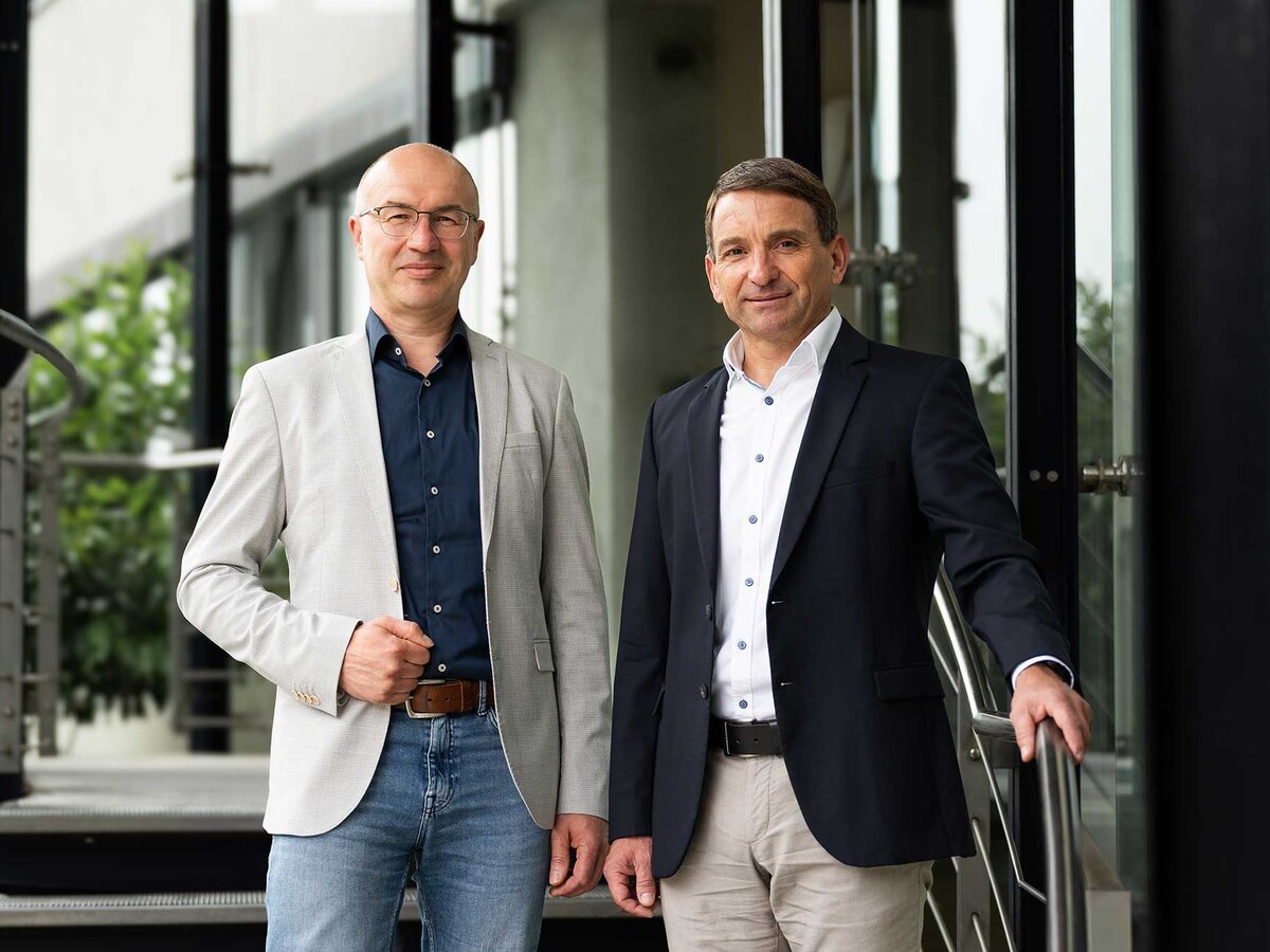 Janko Neubert und Andy Illgen, Geschäftsführer der SynCon Systems